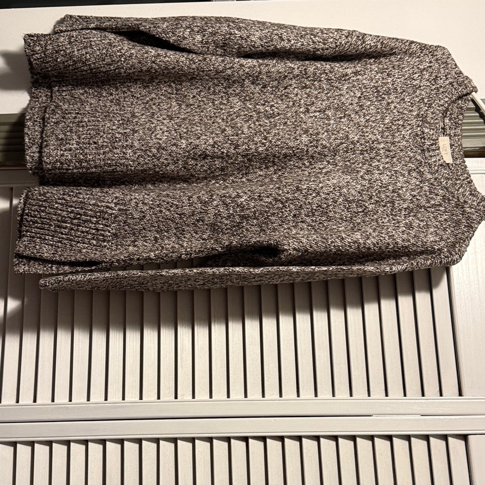 LOFTwomans  Marled Crewneck tunic lengthSweater in Heather brown
